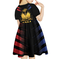 Haiti Independence Day Kid Short Sleeve Dress The First Black Republic Since 1804 LT9 - Polynesian Pride