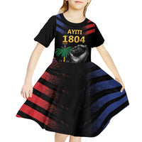 Haiti Independence Day Kid Short Sleeve Dress The First Black Republic Since 1804 LT9 - Polynesian Pride