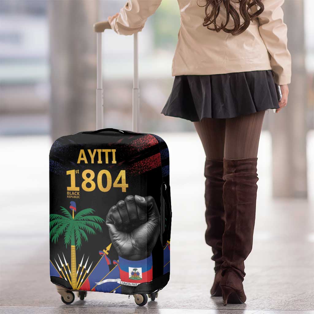 Haiti Independence Day Luggage Cover The First Black Republic Since 1804 LT9 - Polynesian Pride