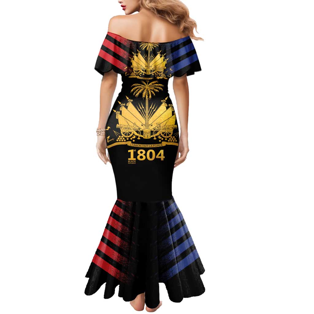 Haiti Independence Day Mermaid Dress The First Black Republic Since 1804 LT9 - Polynesian Pride