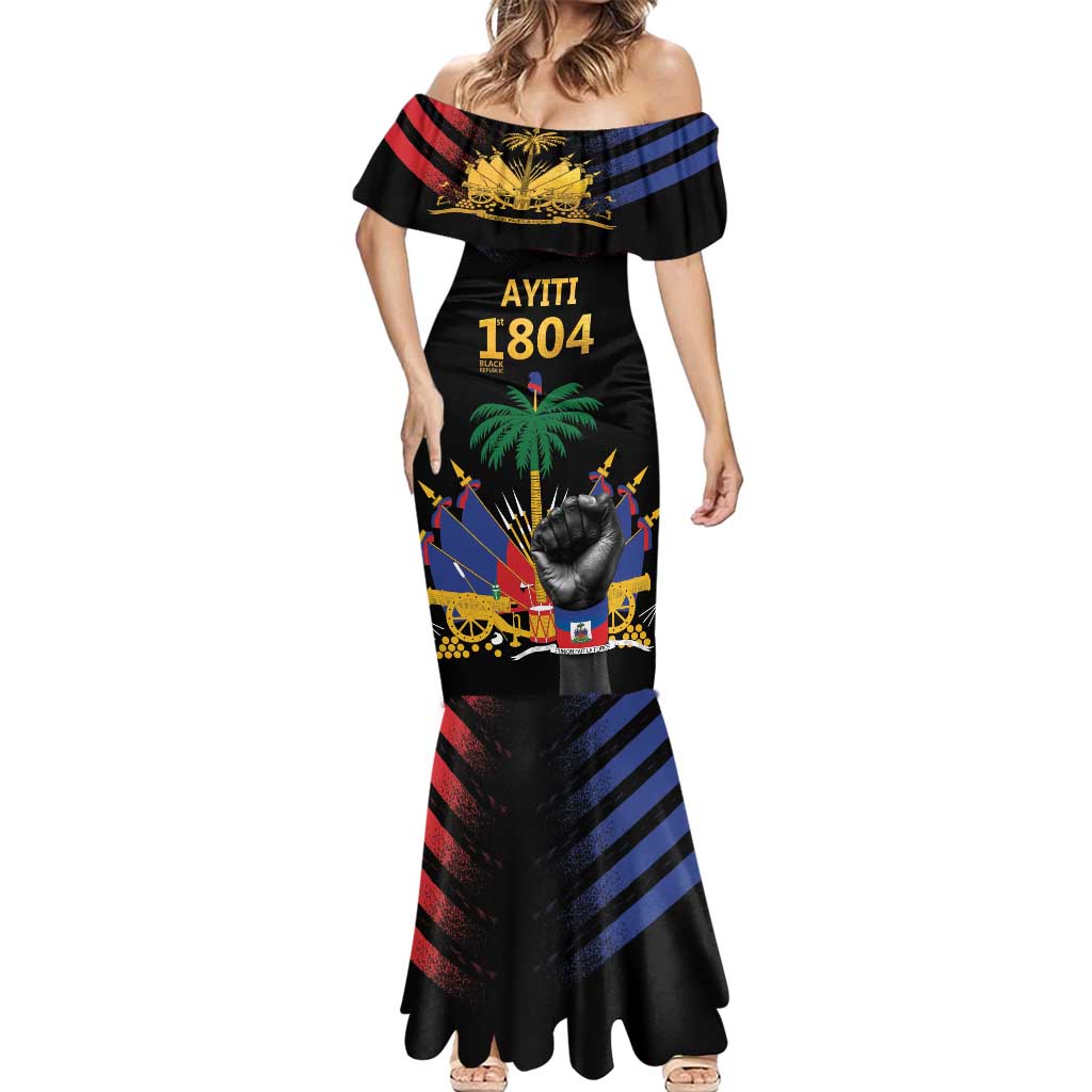 Haiti Independence Day Mermaid Dress The First Black Republic Since 1804 LT9 - Polynesian Pride