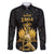 Haitian Negre Marron 1804 Family Matching Short Sleeve Bodycon Dress and Hawaiian Shirt Black Polynesian Pattern