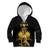 Haitian Negre Marron 1804 Kid Hoodie Black Polynesian Pattern