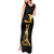 Haitian Negre Marron 1804 Tank Maxi Dress Black Polynesian Pattern