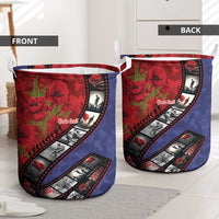 Personalised ANZAC Spirit 1915-2026 Filmstrip Tribute Laundry Basket Lest We Forget 25 April