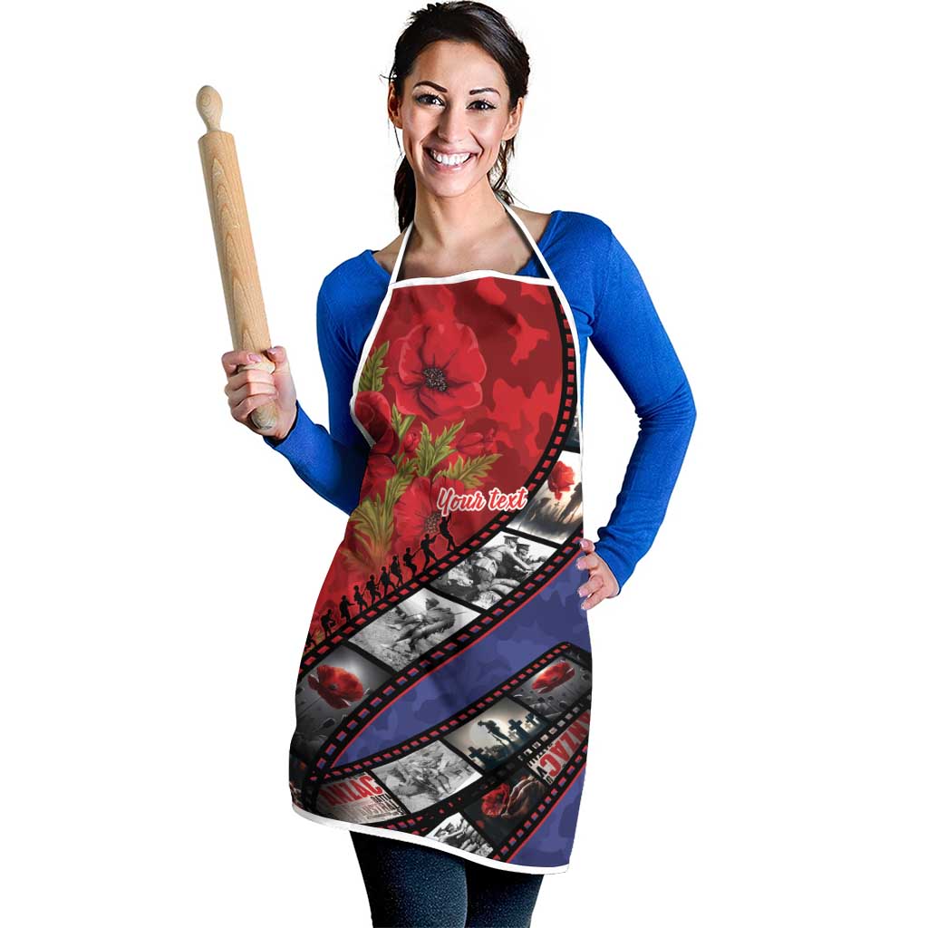 Personalised ANZAC Spirit 1915-2026 Filmstrip Tribute Apron Lest We Forget 25 April