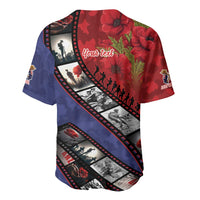 Personalised ANZAC Spirit 1915-2026 Filmstrip Tribute Baseball Jersey Lest We Forget 25 April