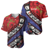 Personalised ANZAC Spirit 1915-2026 Filmstrip Tribute Baseball Jersey Lest We Forget 25 April