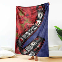 Personalised ANZAC Spirit 1915-2026 Filmstrip Tribute Blanket Lest We Forget 25 April LT9 - Polynesian Pride