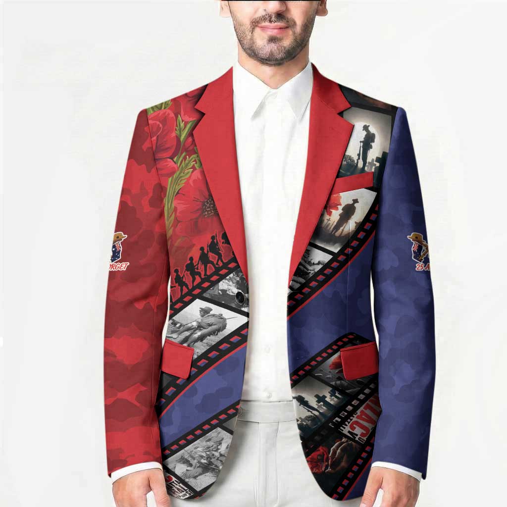 Personalised ANZAC Spirit 1915-2026 Filmstrip Tribute Blazer Lest We Forget 25 April