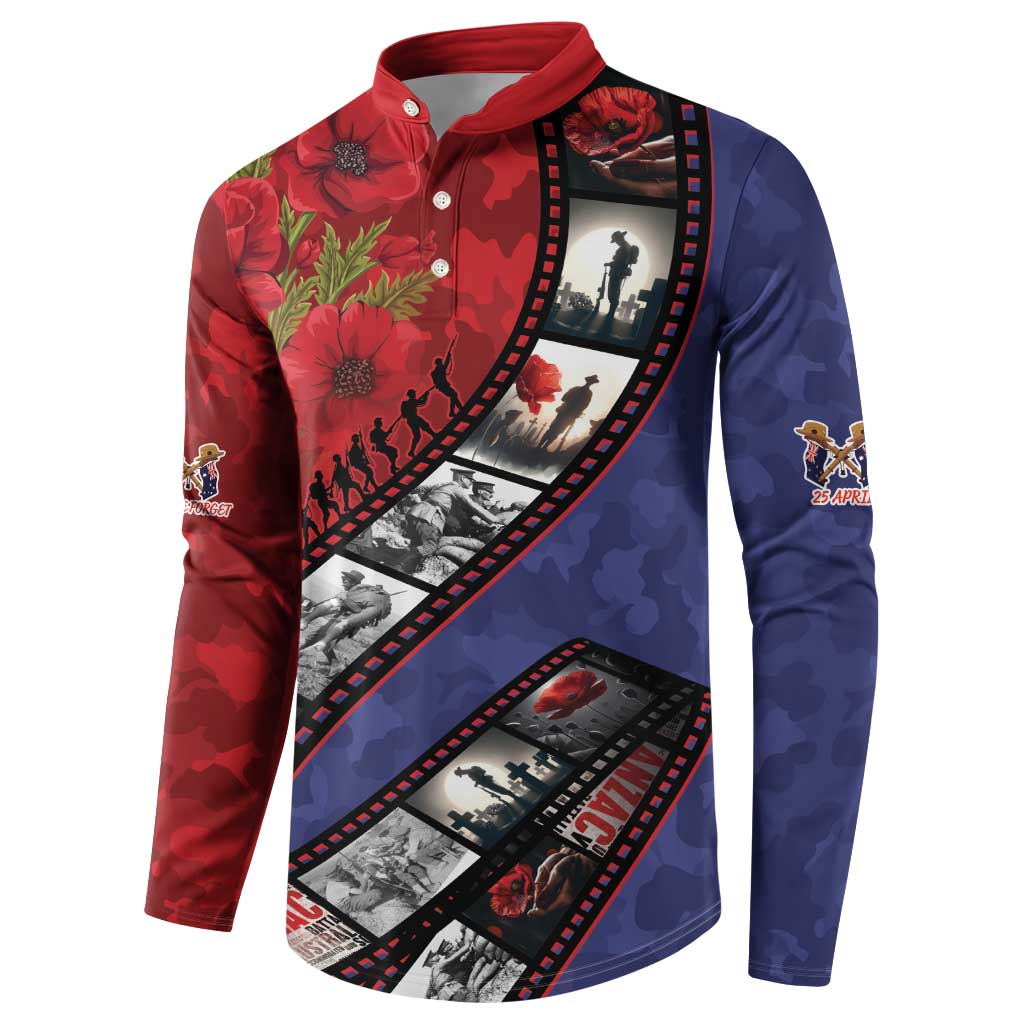Personalised ANZAC Spirit 1915-2026 Filmstrip Tribute Button Sweatshirt Lest We Forget 25 April