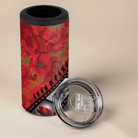 Personalised ANZAC Spirit 1915-2026 Filmstrip Tribute 4 in 1 Can Cooler Tumbler Lest We Forget 25 April LT9 - Polynesian Pride