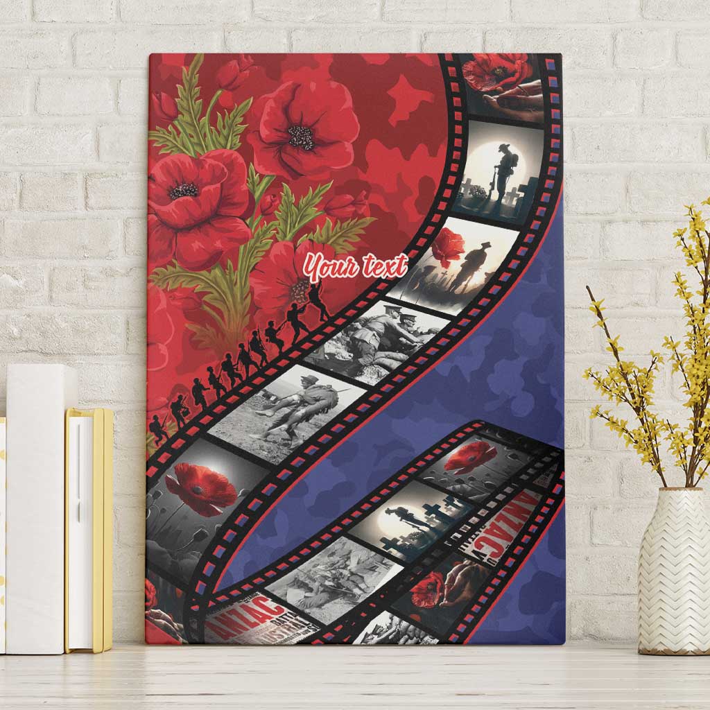 Personalised ANZAC Spirit 1915-2026 Filmstrip Tribute Canvas Wall Art Lest We Forget 25 April