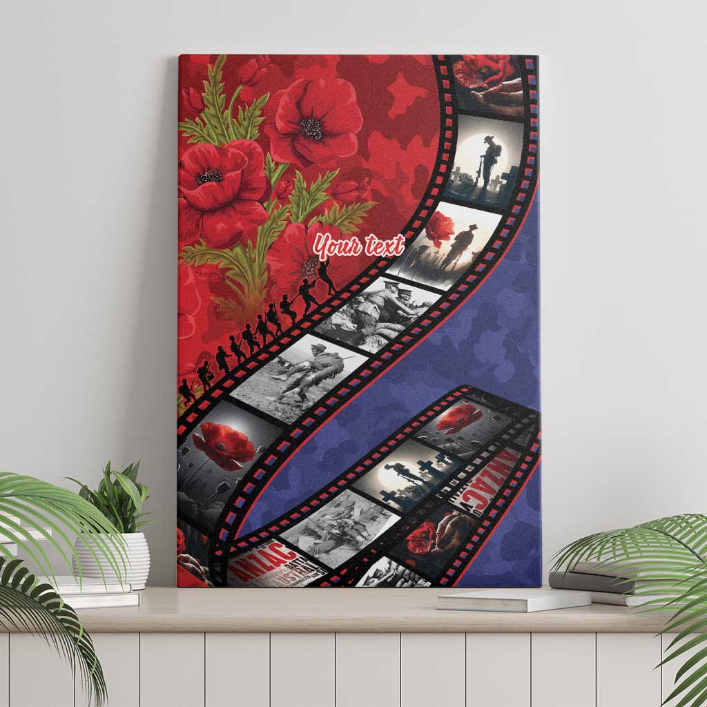 Personalised ANZAC Spirit 1915-2026 Filmstrip Tribute Canvas Wall Art Lest We Forget 25 April