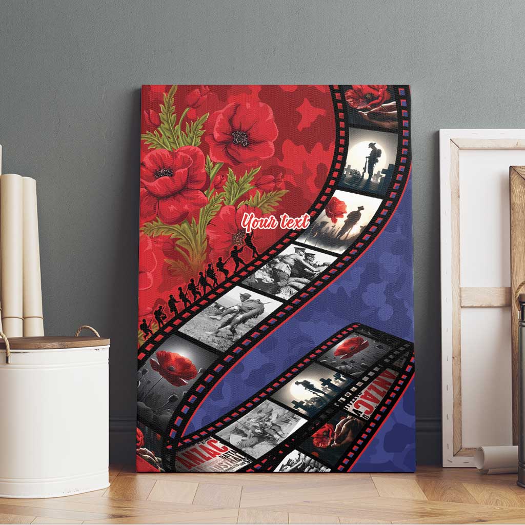 Personalised ANZAC Spirit 1915-2026 Filmstrip Tribute Canvas Wall Art Lest We Forget 25 April