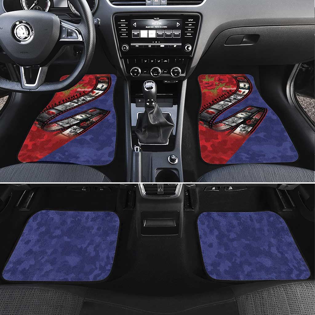 Personalised ANZAC Spirit 1915-2026 Filmstrip Tribute Car Mats Lest We Forget 25 April