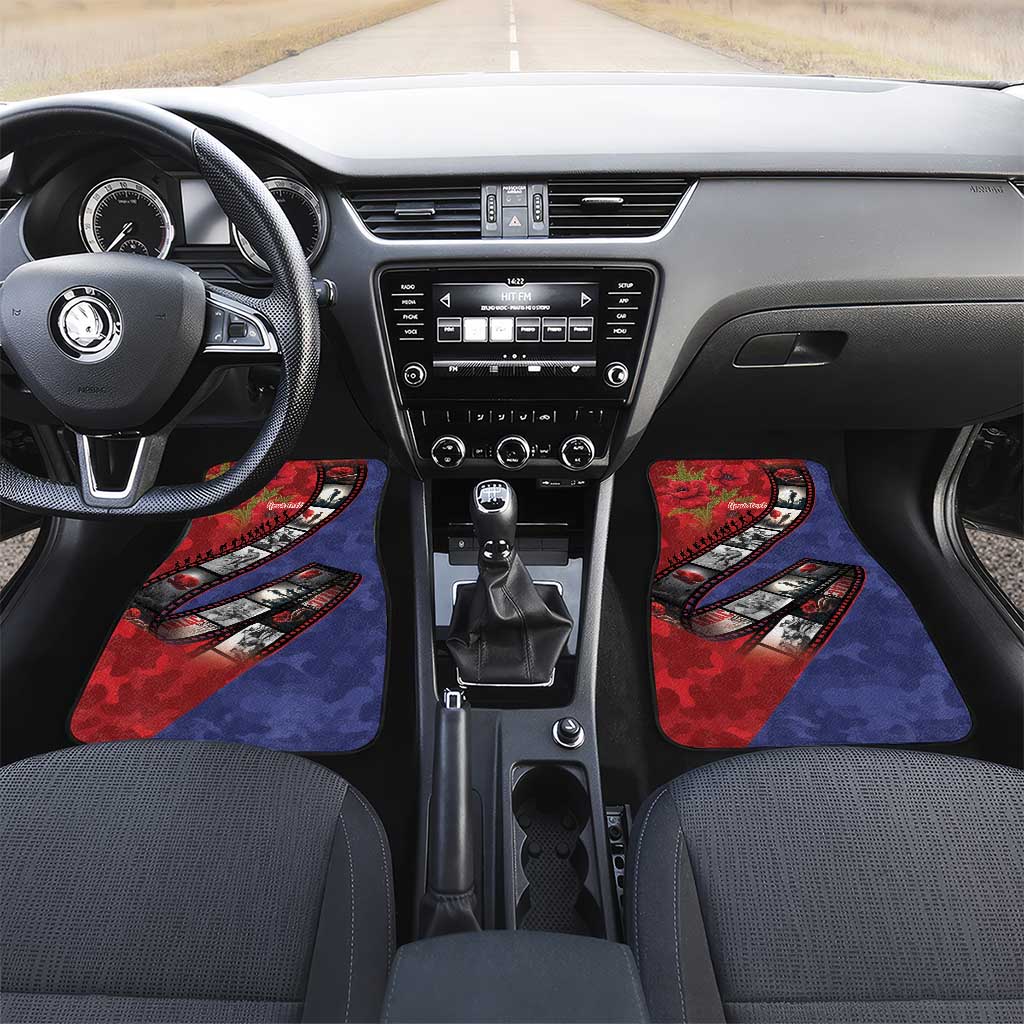 Personalised ANZAC Spirit 1915-2026 Filmstrip Tribute Car Mats Lest We Forget 25 April