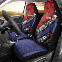 Personalised ANZAC Spirit 1915-2026 Filmstrip Tribute Car Seat Cover Lest We Forget 25 April LT9 - Polynesian Pride