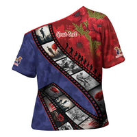 Personalised ANZAC Spirit 1915-2026 Filmstrip Tribute Cross Shoulder Shirt Lest We Forget 25 April