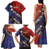 Personalised ANZAC Spirit 1915-2026 Filmstrip Tribute Family Matching Tank Maxi Dress and Hawaiian Shirt Lest We Forget 25 April LT9 - Polynesian Pride