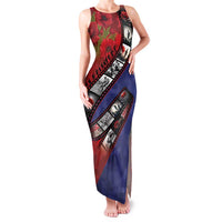 Personalised ANZAC Spirit 1915-2026 Filmstrip Tribute Family Matching Tank Maxi Dress and Hawaiian Shirt Lest We Forget 25 April LT9 Mom's Dress Red - Polynesian Pride