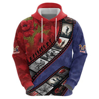 Personalised ANZAC Spirit 1915-2026 Filmstrip Tribute Hoodie Lest We Forget 25 April