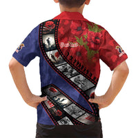 Personalised ANZAC Spirit 1915-2026 Filmstrip Tribute Kid Hawaiian Shirt Lest We Forget 25 April LT9 - Polynesian Pride