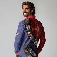 Personalised ANZAC Spirit 1915-2026 Filmstrip Tribute Long Sleeve Polo Shirt Lest We Forget 25 April LT9 - Polynesian Pride