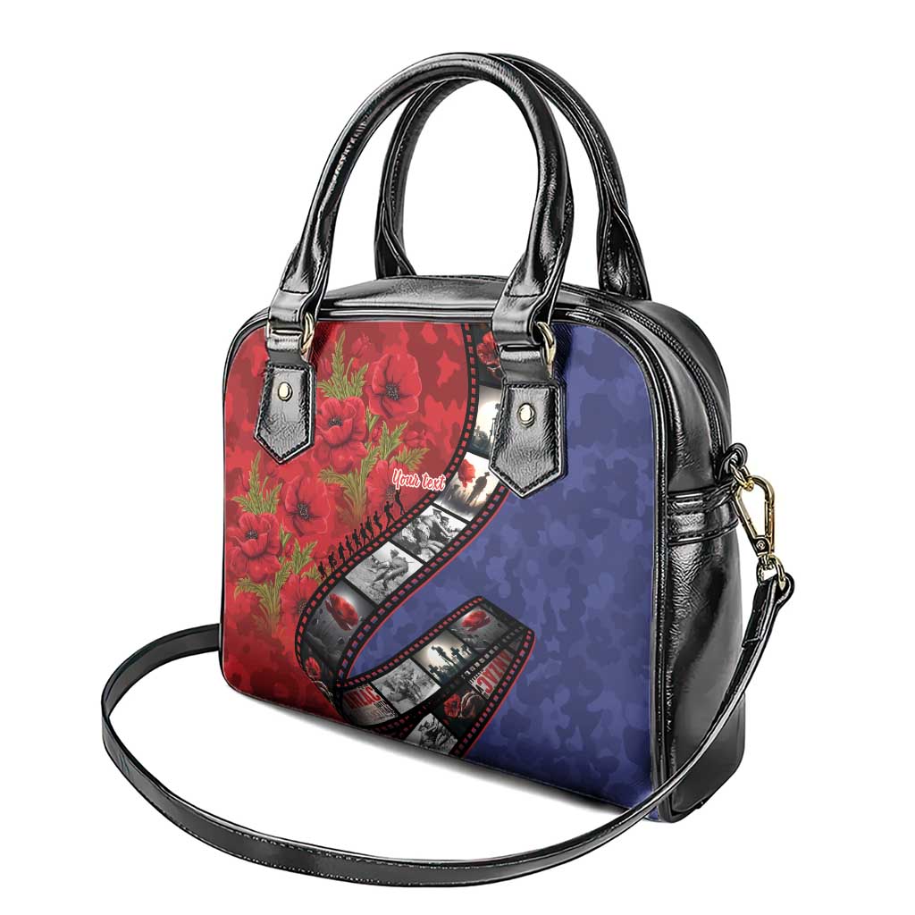 Personalised ANZAC Spirit 1915-2026 Filmstrip Tribute Shoulder Handbag Lest We Forget 25 April