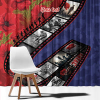 Personalised ANZAC Spirit 1915-2026 Filmstrip Tribute Window Curtain Lest We Forget 25 April