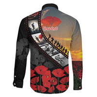 Personalised Remembering ANZAC Lest We Forget Family Matching Tank Maxi Dress and Hawaiian Shirt Vintage Film Frame Memorial Red Poppy LT9 - Polynesian Pride