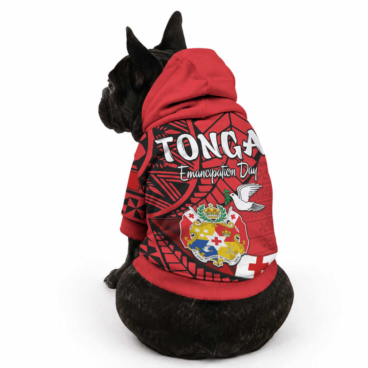 Tonga Emancipation Day Pet Hoodie Happy 53rd Independence Anniversary LT9 - Polynesian Pride