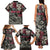 Personalized Japanese Kitsune Mask Family Matching Tank Maxi Dress and Hawaiian Shirt With Polynesian Arty Style