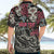 Personalized Japanese Kitsune Mask Hawaiian Shirt With Polynesian Arty Style