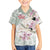 Personalized Japanese Shirasagi Bird Hawaiian Shirt Sakura and Hibiscus Polynesian Pattern