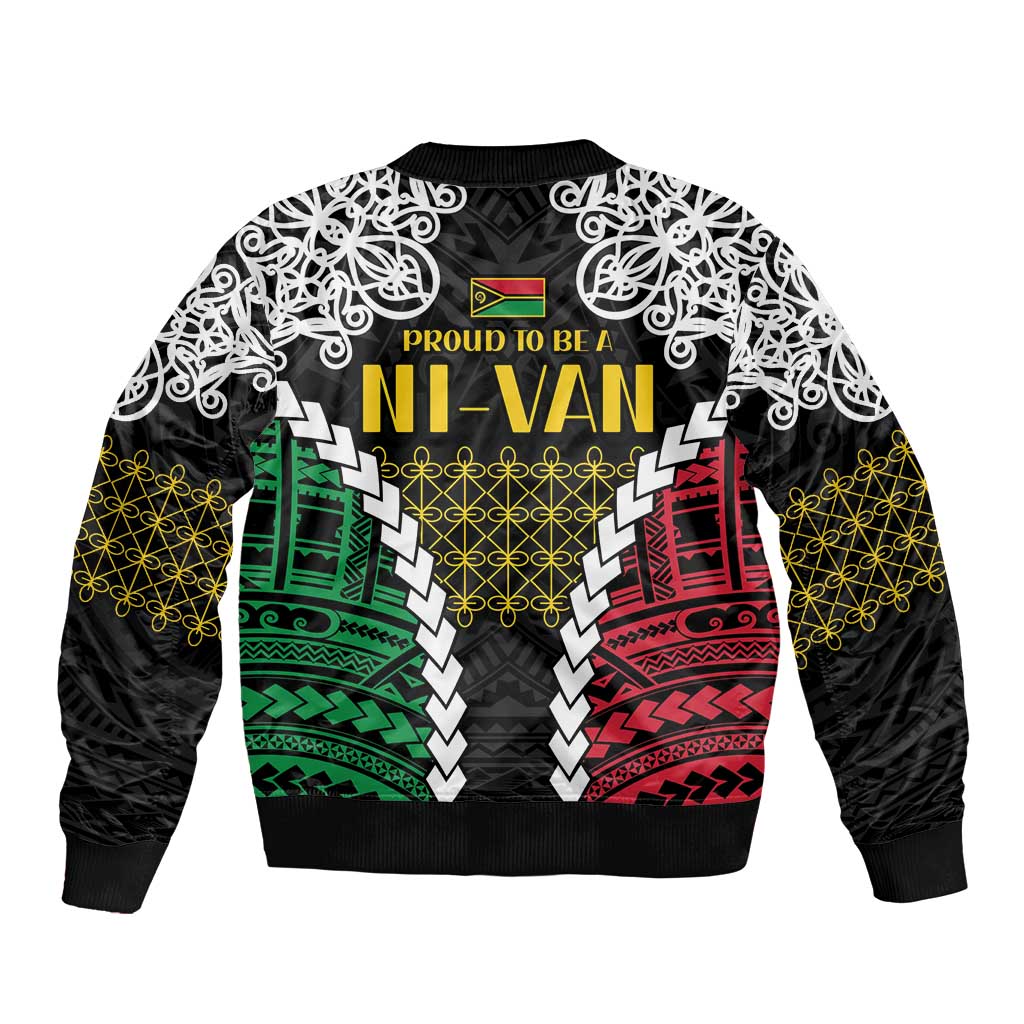 Halo Vanuatu Pride Bomber Jacket Vanuatuan Sand Drawing Pattern
