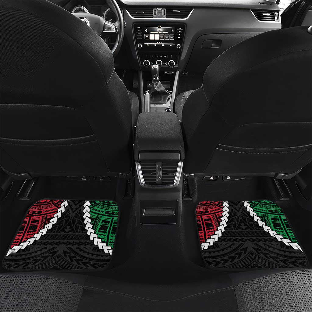 Halo Vanuatu Pride Car Mats Vanuatuan Sand Drawing Pattern