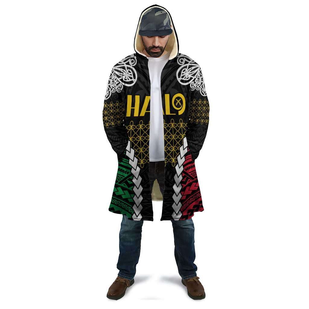 Halo Vanuatu Pride Cloak Vanuatuan Sand Drawing Pattern - Polynesian Pride