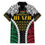 Halo Vanuatu Pride Family Matching Long Sleeve Bodycon Dress and Hawaiian Shirt Vanuatuan Sand Drawing Pattern