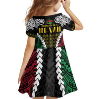 Halo Vanuatu Pride Family Matching Off The Shoulder Long Sleeve Dress and Hawaiian Shirt Vanuatuan Sand Drawing Pattern LT9 - Polynesian Pride