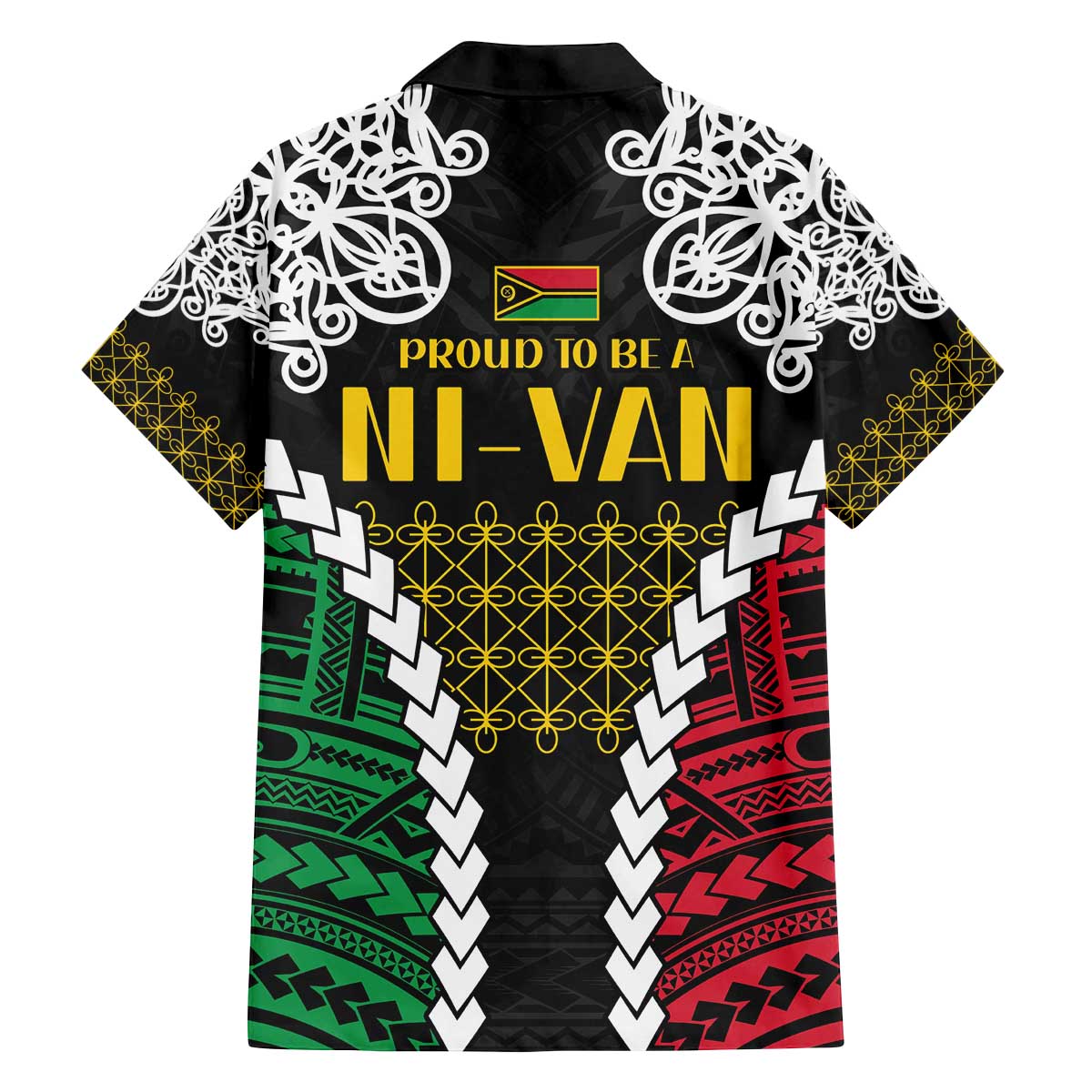Halo Vanuatu Pride Family Matching Off The Shoulder Long Sleeve Dress and Hawaiian Shirt Vanuatuan Sand Drawing Pattern LT9 - Polynesian Pride