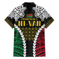 Halo Vanuatu Pride Family Matching Short Sleeve Bodycon Dress and Hawaiian Shirt Vanuatuan Sand Drawing Pattern LT9 - Polynesian Pride
