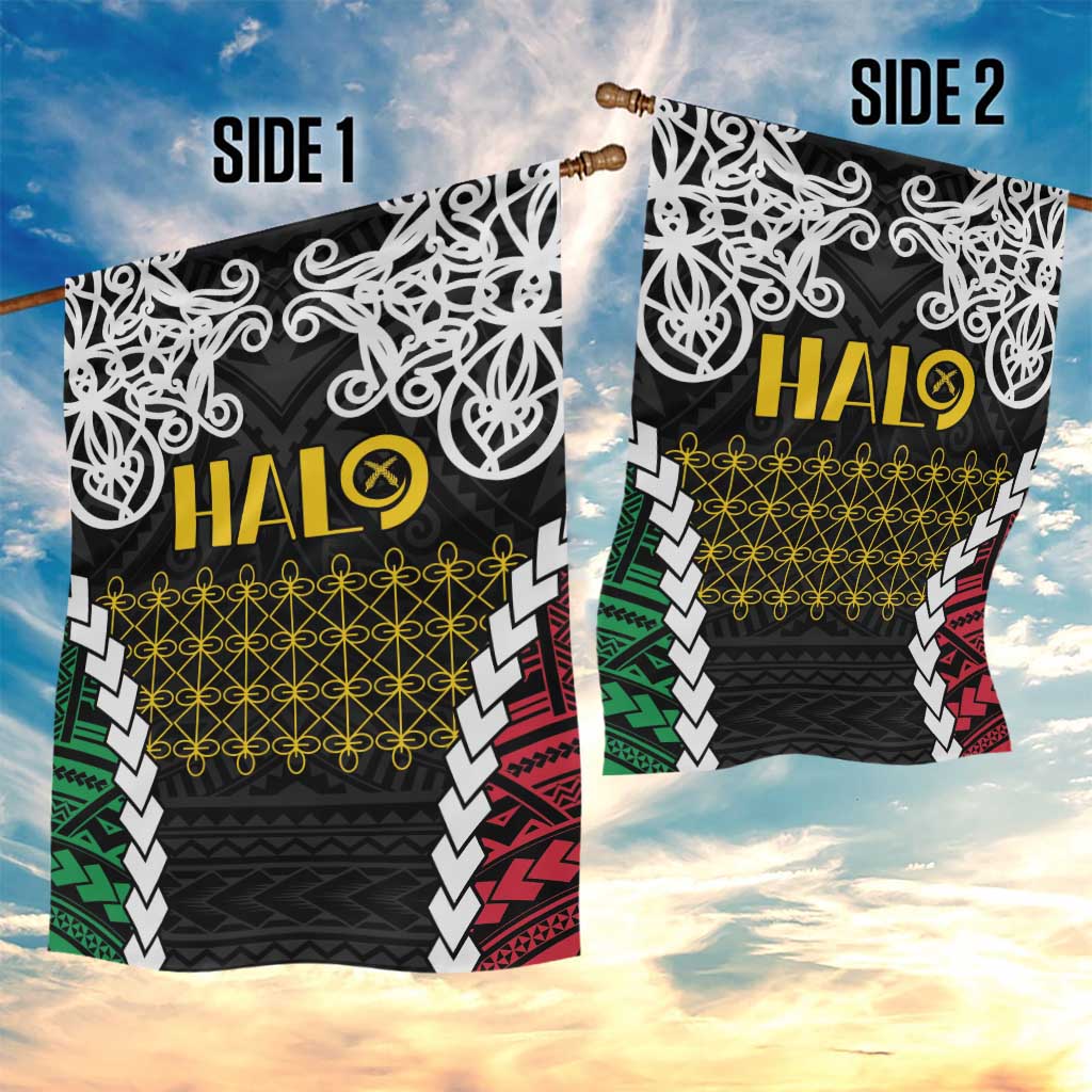 Halo Vanuatu Pride Garden Flag Vanuatuan Sand Drawing Pattern