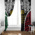 Halo Vanuatu Pride Window Curtain Vanuatuan Sand Drawing Pattern