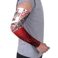 Malo e lelei Tonga Arm Sleeves Ngatu Tokelau Feletoa Fata Traditional Polynesian Pattern - Polynesian Pride