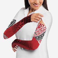 Malo e lelei Tonga Arm Sleeves Ngatu Tokelau Feletoa Fata Traditional Polynesian Pattern - Polynesian Pride