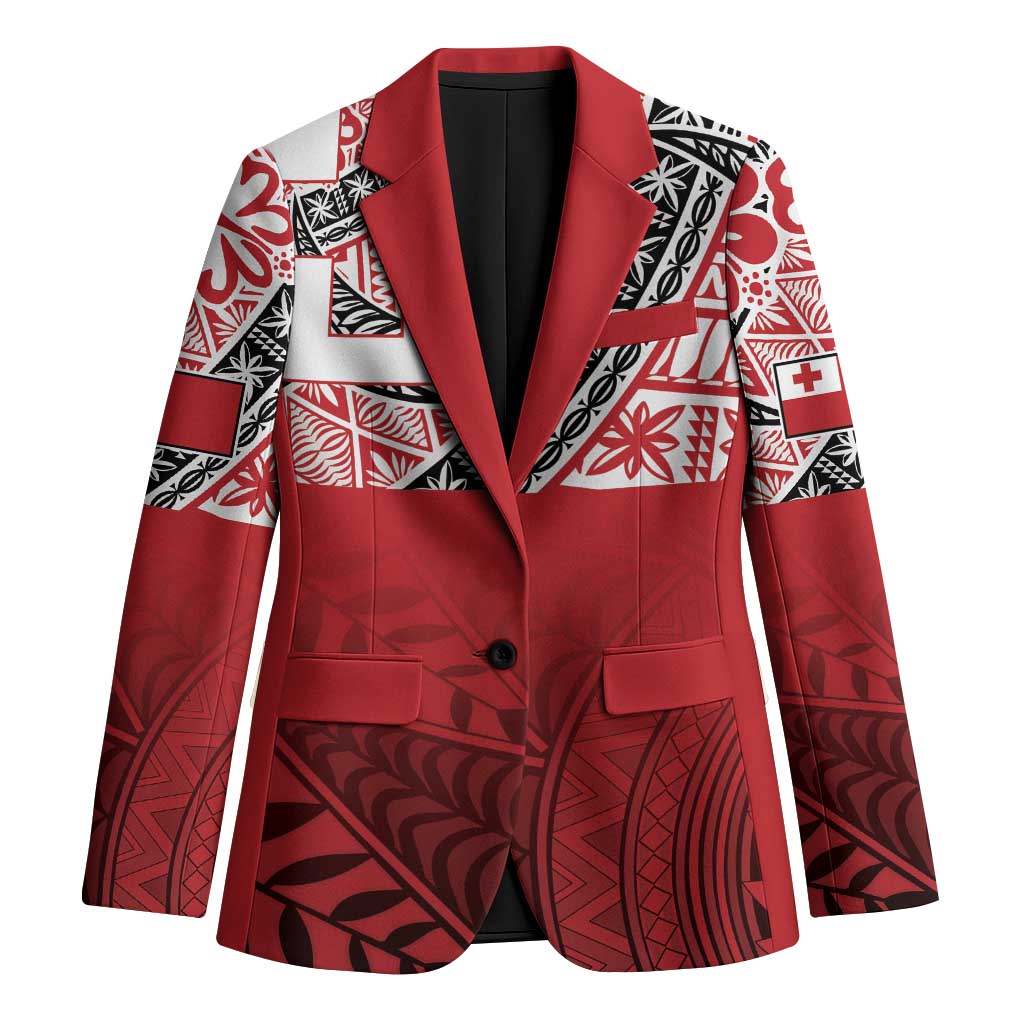 Malo e lelei Tonga Blazer Ngatu Tokelau Feletoa Fata Traditional Polynesian Pattern - Polynesian Pride