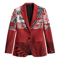 Malo e lelei Tonga Blazer Ngatu Tokelau Feletoa Fata Traditional Polynesian Pattern - Polynesian Pride