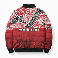 Malo e lelei Tonga Bomber Puffer Jacket Ngatu Tokelau Feletoa Fata Traditional Polynesian Pattern - Polynesian Pride