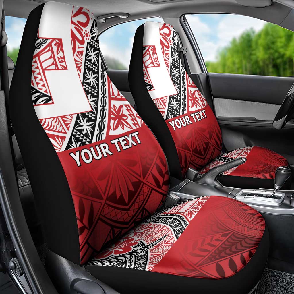 Malo e lelei Tonga Car Seat Cover Ngatu Tokelau Feletoa Fata Traditional Polynesian Pattern